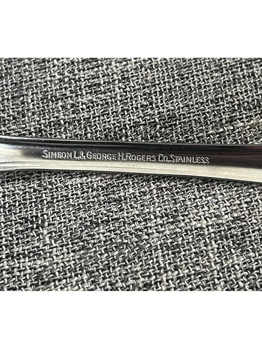 Simeon L & George H Rogers Stainless Serving Set 3 Pieces Homestead Pattern